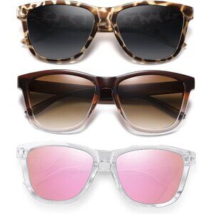 Womens Polarized Sunglasses UV400 Protection Anti-glare Lightweight Frame